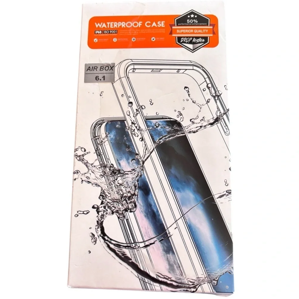 Universal Airbox 6.1 Waterproof Drop Tested Phone Case IPhone 12–16 Plus Black